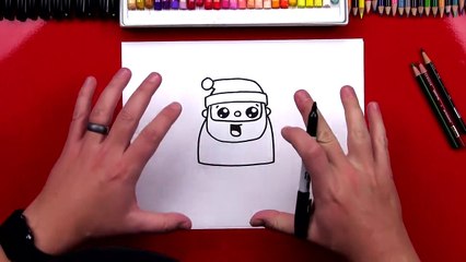 How To Draw Cartoon Santa Claus