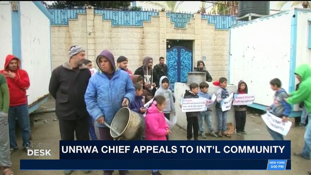 i24NEWS DESK | UNRWA chief appeals to Int'l community | Wednesday, January 17th 2018