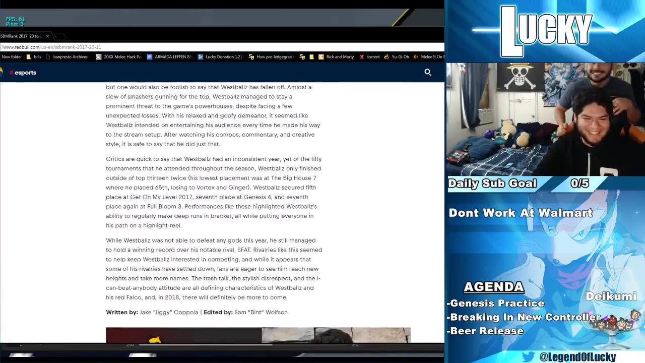 Welcome Lucky to sh!Read more about one of the best Melee players in the world: >>