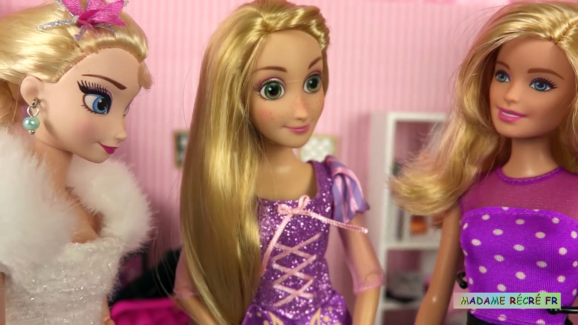 Barbie Salon De Coiffure Elsa Raiponce Histoire De Poupées