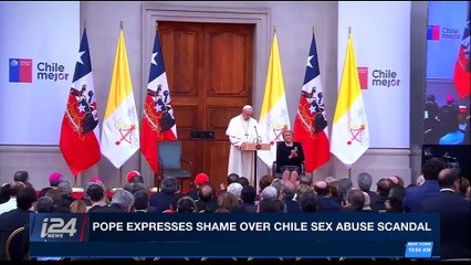 i24NEWS DESK | Pope expresses shame over Chile sex abuse scandal | Tuesday, January 16th 2018