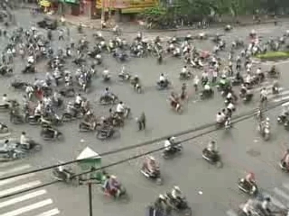 Intersection au Vietnam - Hanoi