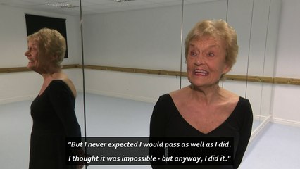 Britain's oldest ballerina passes dance exam aged 80