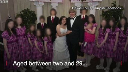 California- Shackled siblings parents arrested - BBC News