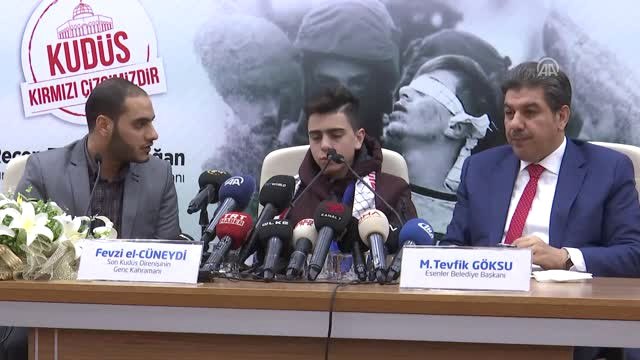 Kudüs Direnişinin Sembolü Filistinli Cuneydi Gazetecilerle Buluştu (2)