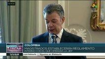 Colombia: juramentados 31 de 38 magistrados que integrarán la JEP