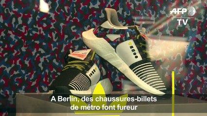 A Berlin, des chaussures-billets de métro font fureur