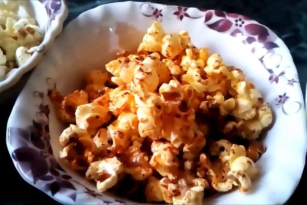 Flavored popcorn | How to make tomato flavoured popcorns | Popcorn recipes