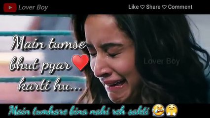 Kaise Tuje Main Samjau♥, Tere Bina Na Jee Pau -- Crying Girl In Love -- Whatsapp status