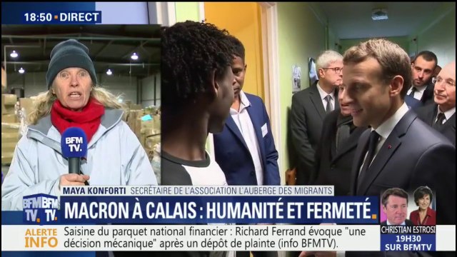 On voulait marquer le coup , déclare une membre de l’association L’Auberge des migrants qui a décliné l’invitation de Macron à Calais