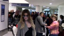 Khloe Kardashian Arrives At LAX With French Montana On Mother's Day [2014]