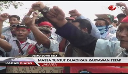 Sopir Truk Tangki Pertamina Tuntut Dijadikan Karyawan Tetap