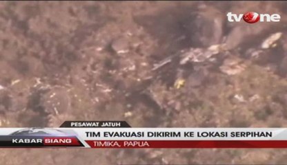 Tim SAR Temukan Serpihan Pesawat Caribou di Pegunungan Ilaga
