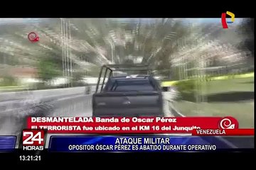 Venezuela: video muestra bombardeo a la casa donde se había atrincherado Óscar Pérez
