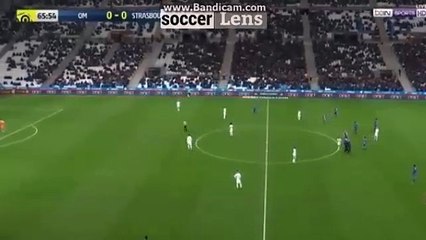 Morgan Sanson Serious Knee Injury - Marseille 0-0 Strasbourg 16.01.2018
