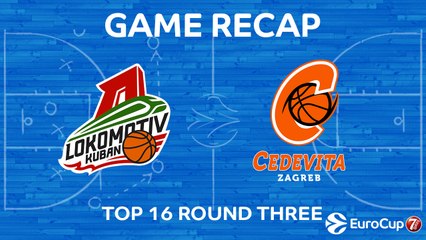 Highlights: Lokomotiv Kuban Krasnodar - Cedevita Zagreb