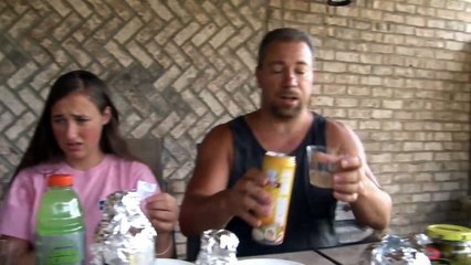 Drink it or Wear it Challenge By Girls and Dad - Kids Swimming