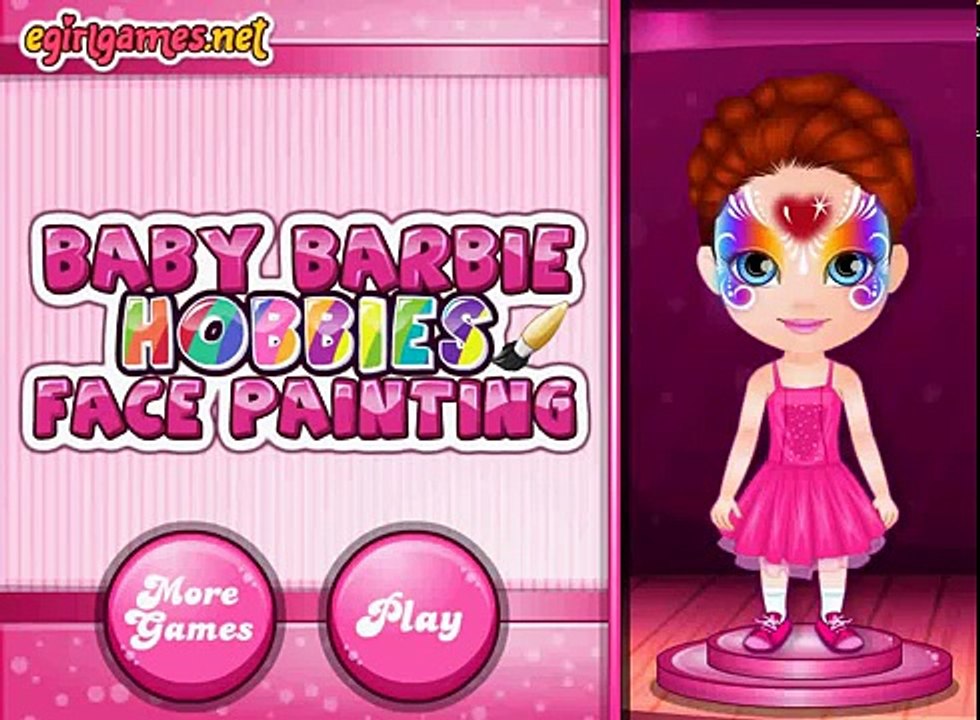Маленькая Барби игра Хобби Роспись Лица (Baby Barbie Hobbies Face Painting)