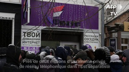 Deux millions d'Ukrainiens privés de réseau mobile dans l'Est
