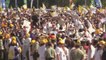 Fieles chilenos reciben al papa Francisco en el parque O'Higgins