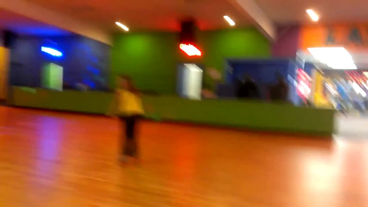 Girls Rollerskating - Kids Swimming in the Pool Having Fun - Hallway Swim Baby