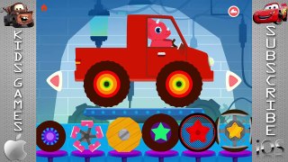 Vehicles Dinosaur Cartoons for Children | Car - Fire Truck, Police Car | Truck - Car & Monster Truck