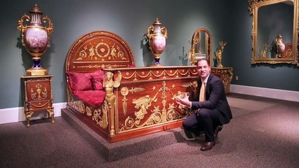 موقع أمريكى يعرض غرفة نوم الملك فاروق للبيع بعد اختفائها فى 2013
