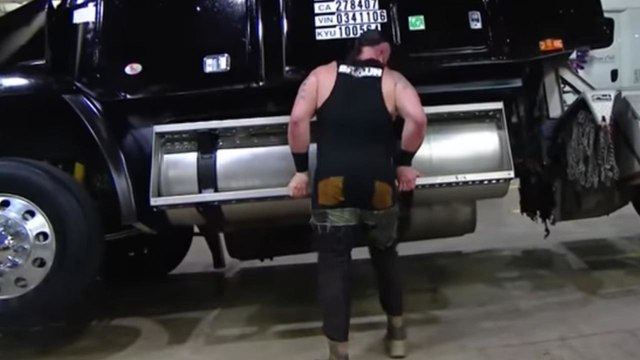 Braun Strowman FLIPS a Semi-Truck on WWE Raw