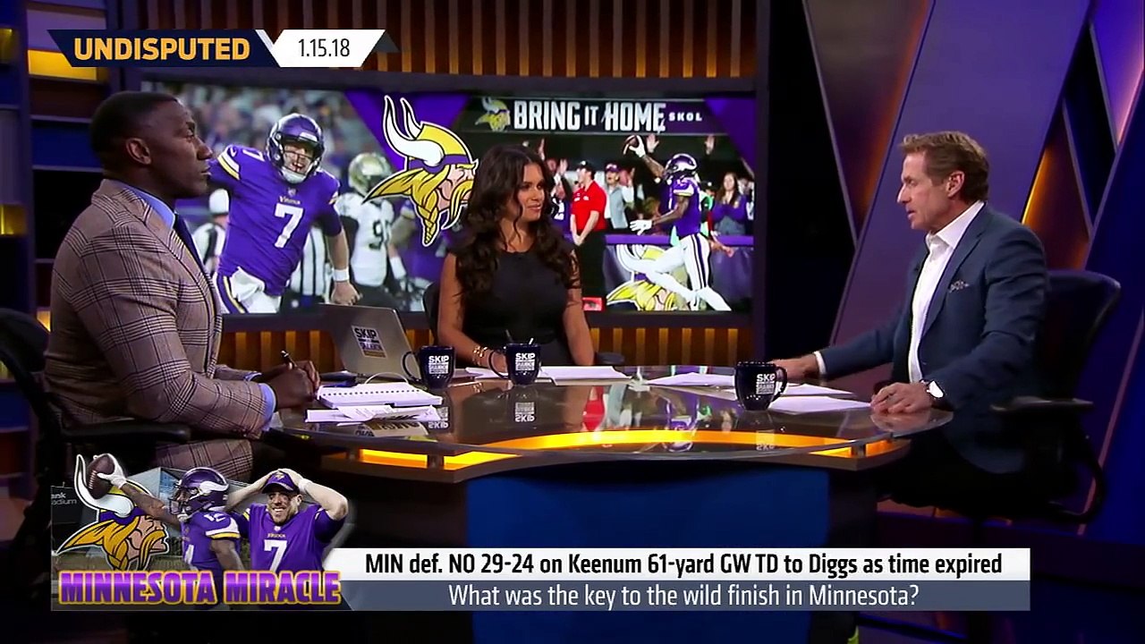 Skip and Shannon react to Vikings' 29-24 win over the Saints in the NFL playoffs | UNDISPUTED