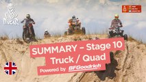 Summary - Truck/Quad - Stage 10 (Salta / Belén) - Dakar 2018
