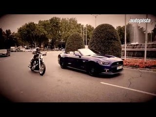 Un Ford Mustang y una Harley Davidson: una bonita historia de amor... en Madrid