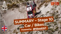 Summary - Car/Bike - Stage 10 (Salta / Belén) - Dakar 2018