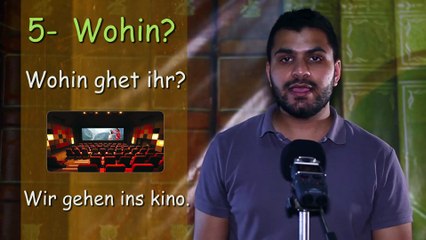 Arabisch Deutsch Lernen {03 }  بناء السؤال وإجابته فى اللغة الألمانية