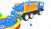 Learn Colors With Baby Surprise Eggs Ball Pit Show - Truck Jump Street Vehicles for Kids-BVGBB7tfF
