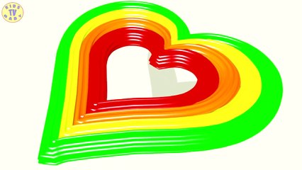 Learn Colors For Kids With 3D Magic Heart For Kids Children Babies-BspqTvW3JCA