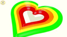 Learn Colors For Kids With 3D Magic Heart Fo