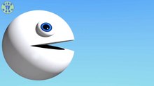 Learn Colors With 3D Foot And Pacman For Kids, To