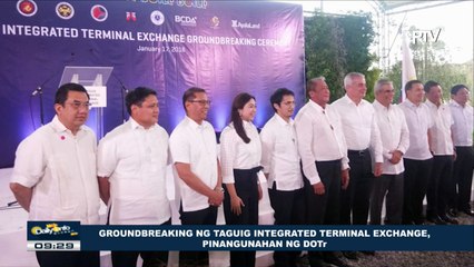 Groundbreaking ng Taguig integrated terminal exchange, pinangunahan ng DOTr