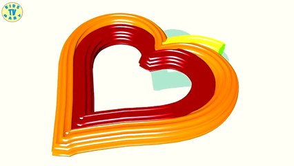 Learn Colors For Kids With 3D Magic Heart For Kids Children