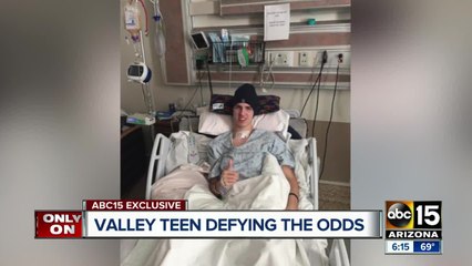 Valley teen Dylan Miller defying odds after devastating crash