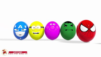 Colors for Children to Learn With Surprise Eggs Loll