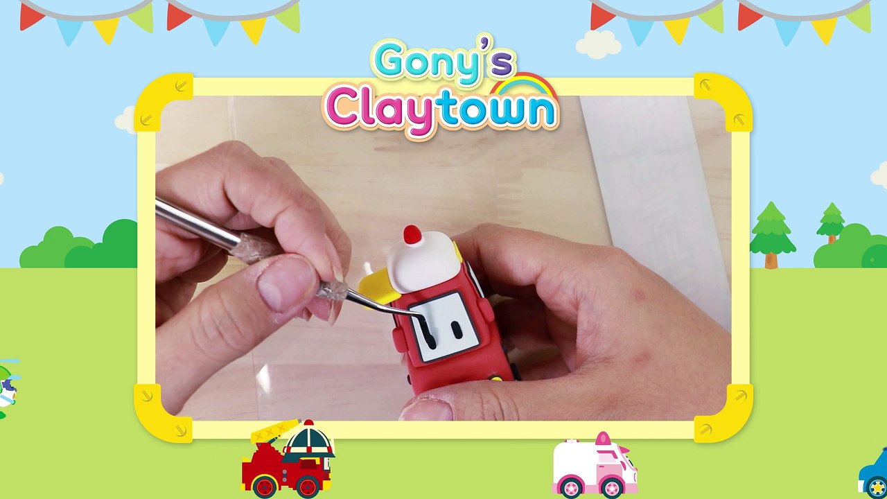 Transformed into clay♥ Lifty became so soft! | Friends of Robocar POLI | Gony’s Claytown