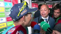 Miguel Angel Lopez entrevista en meta, etapa 17 Vuelta España 2017-YR12SjKvD-Y