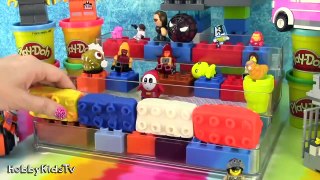 Colors with Lego Play-Doh Surprise Eggs! Duplo Mold Handmade - Learning Fun HobbyKidsTV-