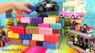 Colors with Lego Play-Doh Surprise Eggs! Duplo Mold Handmade - Learning Fun Ho