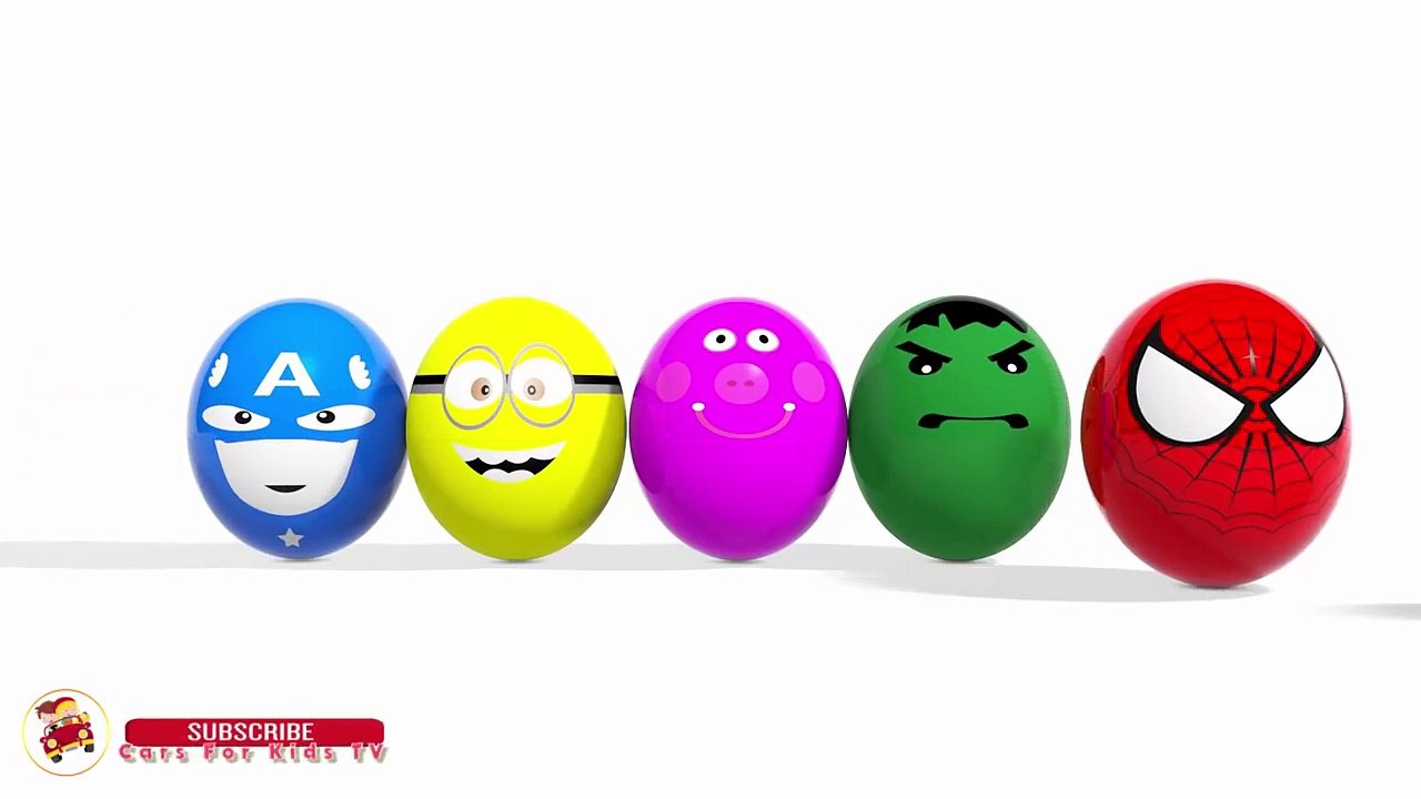 Colors for Children to Learn With Surprise Eggs Lollipop -  Learning Colours