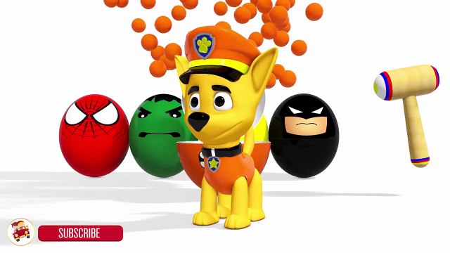 Learn Colors With Surprise Eggs Paw Patrol Cartoon - GIANT EGG SURPRISE OPENING PAW PATROL-3V