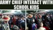 Army Chief General Bipin Rawat meet school children during Army Day, Watch | Oneindia News