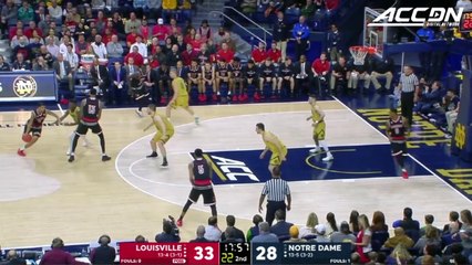 Louisville vs. Notre Dame Basketball Highlights (2017-18)