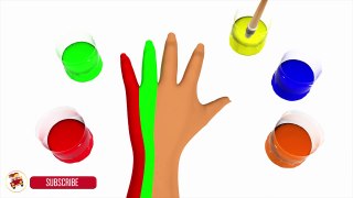 Learn Colors with Rainbow Hand Body Painting V